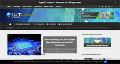 Desktop Screenshot of iotbusinessnews.com