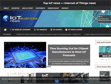 Tablet Screenshot of iotbusinessnews.com